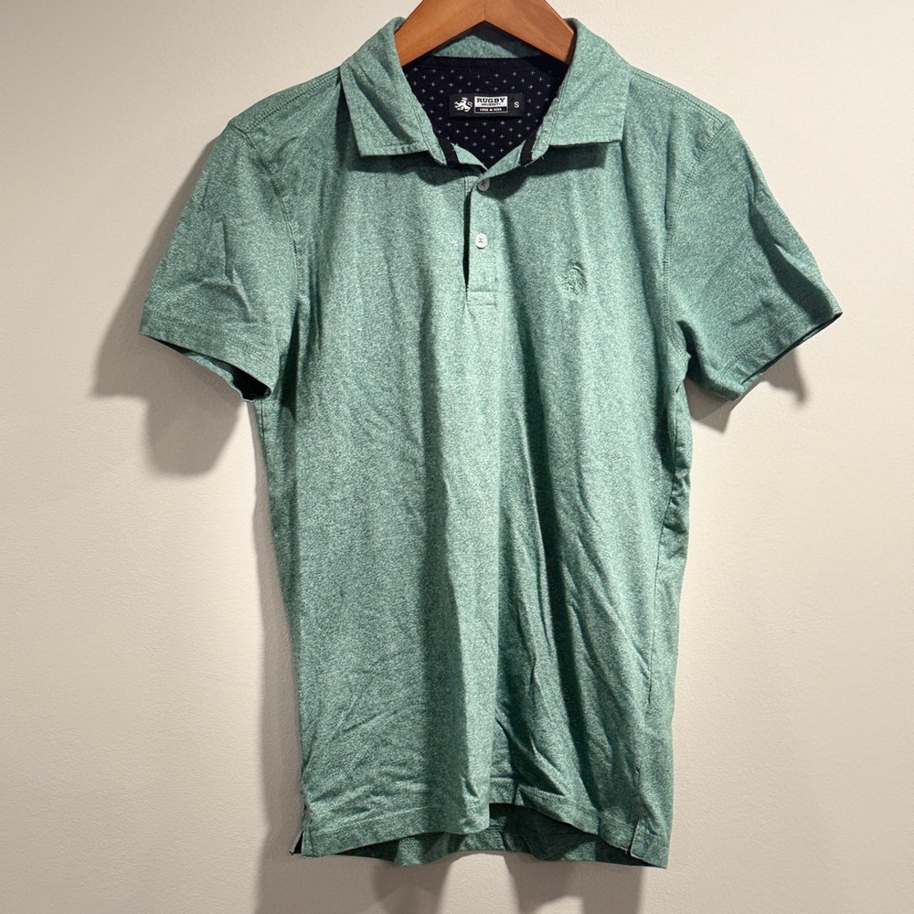 Rugby University Classic‎ Heather Green Polo Shirt Size M